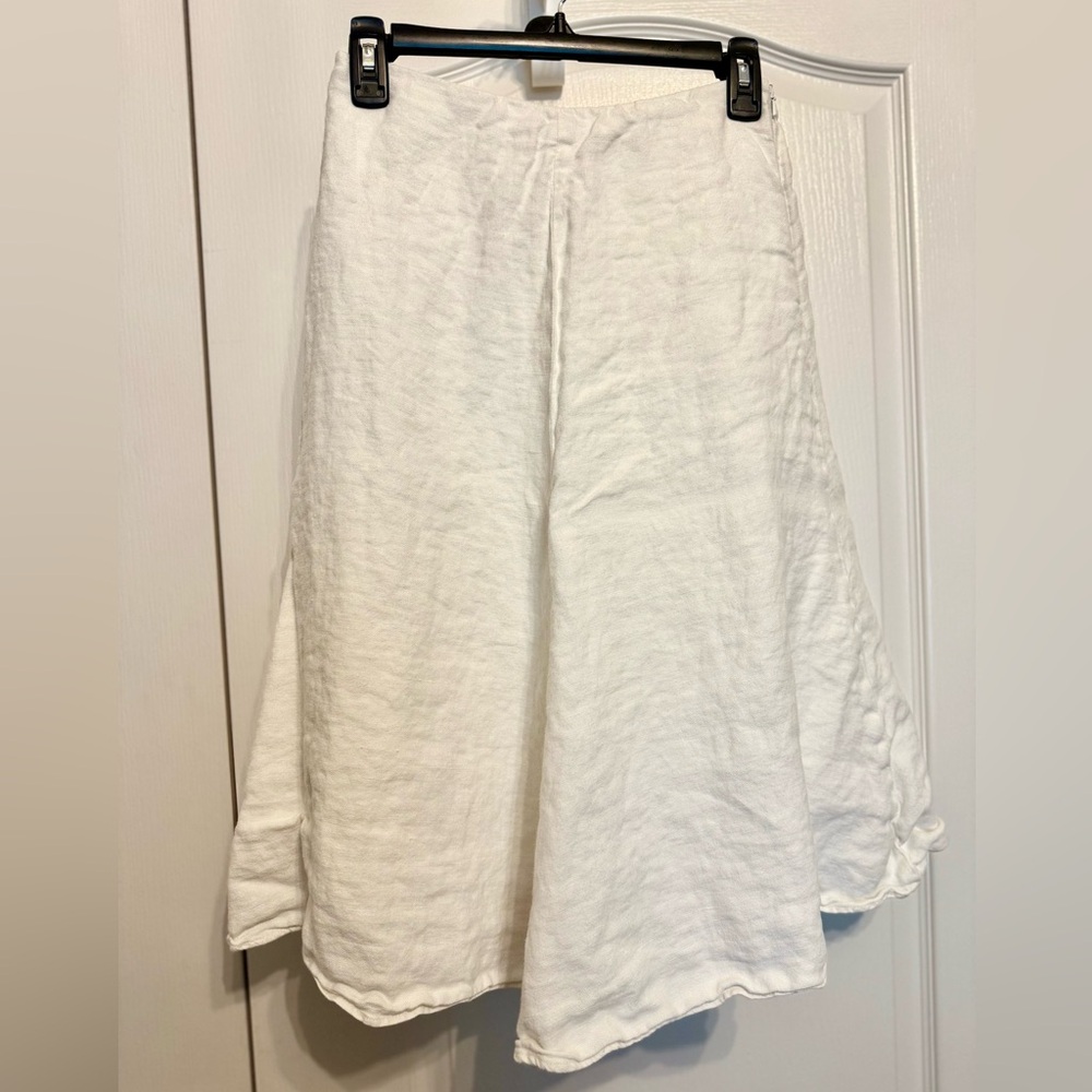 Banana Republic White A-Line Skirt - Picture 2 of 6